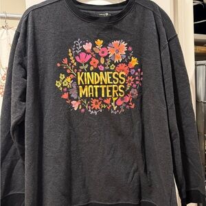 NATURAL LIFE Black Crewneck Sweatshirt